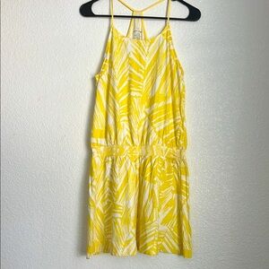 BANANA REPUBLIC  Racerback Sun dress. Size S. Yellow/White